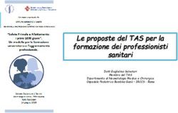 Le proposte del TAS per la formazione dei professionisti sanitari - Istituto ...