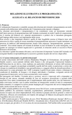 RELAZIONE ILLUSTRATIVA E PROGRAMMATICA ALLEGATA AL BILANCIO DI PREVISIONE 2020 - Grottammare (AP)