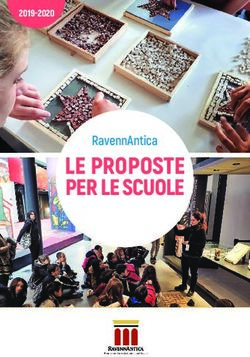 LE PROPOSTE PER LE SCUOLE - RavennAntica 201962020