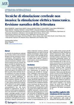Tecniche Di Stimolazione Cerebrale Non Invasiva La Stimolazione Elettrica Transcranica