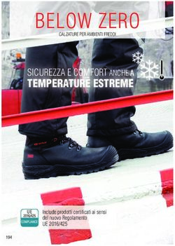 BELOW ZERO TEMPERATURE ESTREME - SICUREZZA E COMFORT ANCHE A - Chiales Tools & Projects
