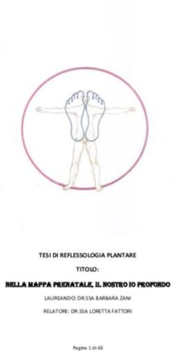 NELLA MAPPA PRENATALE, iL NOSTRO IO PROFONDO - TESI DI REFLESSOLOGIA PLANTARE TITOLO