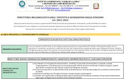 STRUTTURA ORGANIZZATIVA DELL' ISTITUTO E DESCRIZIONE DELLE FUNZIONI A.S. 2022-2023