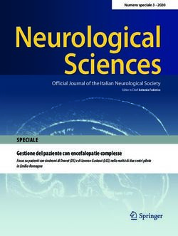 Neurological Sciences - Associazione Epilessia