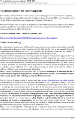 Co-progettazione: un valore aggiunto 02-07-2020