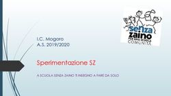Sperimentazione SZ I.C. Mogoro - A.S. 2019/2020 A SCUOLA SENZA ZAINO TI INSEGNO A FARE DA SOLO - Istituto Comprensivo Villasor