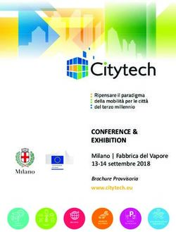 CONFERENCE & EXHIBITION - Milano | Fabbrica del Vapore 13-14 settembre 2018 www.citytech.eu - Europe Direct Lombardia