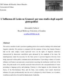 L'influenza di Lenin su Gramsci: per uno studio degli aspetti glottopolitici