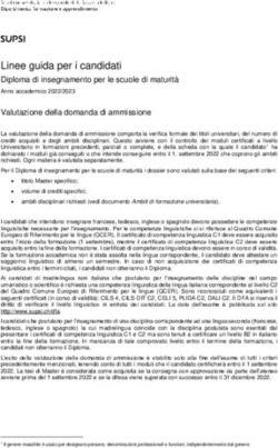 Linee guida per i candidati - Diploma di insegnamento per le scuole di maturità - SUPSI