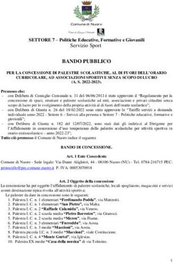 BANDO PUBBLICO Servizio Sport