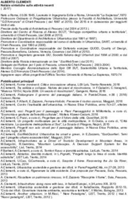 ALBERTO CLEMENTI Notizie sintetiche sulle attivit&agrave; recenti - Comune di Copparo