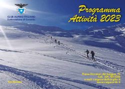 Programma Attivit&agrave; 2023 - CLUB ALPINO ITALIANO Sottosezione di Gavardo - CAI Gavardo