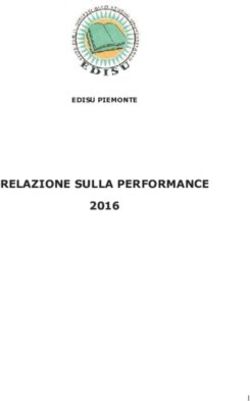 RELAZIONE SULLA PERFORMANCE - 2016 EDISU PIEMONTE - Amministrazione trasparente