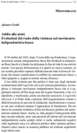 Addio alle armi. Evoluzioni del ruolo della violenza nel movimento indipendentista basco - Antudo