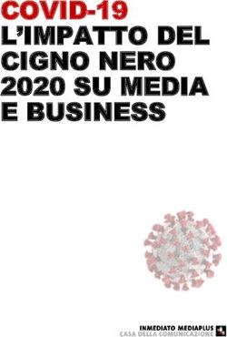 COVID-19 L'IMPATTO DEL CIGNO NERO 2020 SU MEDIA E BUSINESS