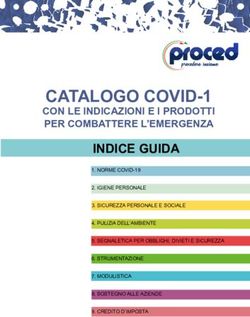 CATALOGO COVID-1 CON LE INDICAZIONI E I PRODOTTI PER COMBATTERE L'EMERGENZA - Confartigianato Trieste