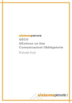 Sistemapiemonte.it - sistemapiemonte GECO - GECO GEstione on line Comunicazioni ...