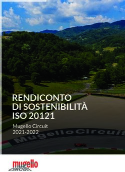 RENDICONTO DI SOSTENIBILITÀ ISO 20121 - Mugello Circuit 2021-2022
