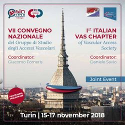 VII CONVEGNO NAZIONALE - del Gruppo di Studio degli Accessi Vascolari VAS CHAPTER - Vascular Access Society