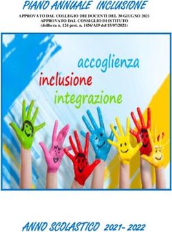 PIANO ANNUALE INCLUSIONE - ANNO SCOLASTICO 2021- 2022