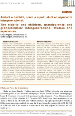 Anziani e bambini, nonni e nipoti: studi ed esperienze intergenerazionali. The elderly and children, grandparents and grandchildren: ...