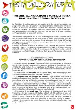 PREGHIERA, INDICAZIONI E CONSIGLI PER LA REALIZZAZIONE DI UNA FIACCOLATA - Chiesa di Milano