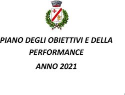 PIANO DEGLI OBIETTIVI E DELLA PERFORMANCE ANNO 2021