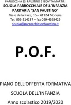 P.O.F. PIANO DELL'OFFERTA FORMATIVA SCUOLA DELL'INFANZIA