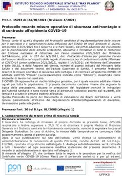 Protocollo recante misure operative di sicurezza anti-contagio e di contrasto all'epidemia COVID-19