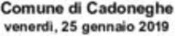 Comune di Cadoneghe venerdì, 25 gennaio 2019