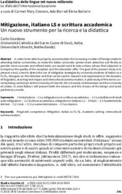 Mitigazione, italiano LS e scrittura accademica