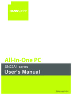 All-In-One PC User's Manual SN22A1 series