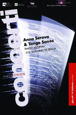 Tango Sonos O EL TANGUERO DE SEVILLA - Teatro Ponchielli