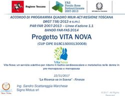 Progetto VITA NOVA - Toscana Open Research