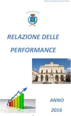 RELAZIONE DELLE PERFORMANCE - ANNO 2016 - Relazione delle Performance 2016 - Comune di Maglie