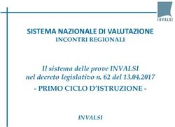 SISTEMA NAZIONALE DI VALUTAZIONE - PRIMO CICLO D'ISTRUZIONE - Il sistema delle prove INVALSI - Scuole.Vda