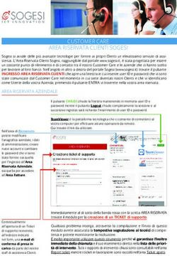 CUSTOMER CARE AREA RISERVATA CLIENTI SOGESI