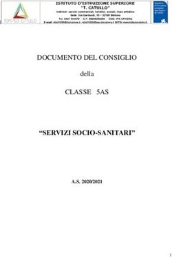 "SERVIZI SOCIO-SANITARI" - DOCUMENTO DEL CONSIGLIO CLASSE 5AS della - A.S. 2020/2021