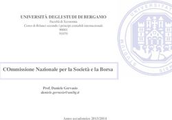 COmmissione Nazionale per la Società e la Borsa - UNIVERSITÀ DEGLI STUDI DI BERGAMO - Unibg