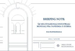 BRIEFING NOTE: LE MULTINAZIONALI INDUSTRIALI MONDIALI FRA PANDEMIA E GUERRA - Area Studi Mediobanca - cloudfront.net