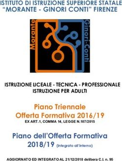 ISTITUTO DI ISTRUZIONE SUPERIORE STATALE "MORANTE - GINORI CONTI" FIRENZE