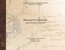 Manuale Di Convivenza - Colegio Italiano Leonardo Da Vinci Anno Scolastico 2020 / 2021