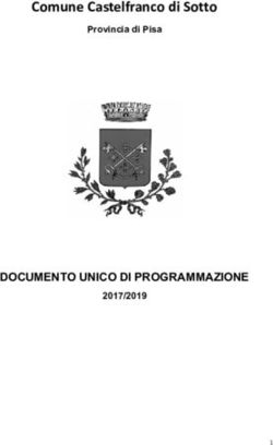 Comune Castelfranco di Sotto - DOCUMENTO UNICO DI PROGRAMMAZIONE - Provincia di Pisa - Comune ...