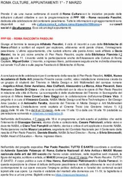 ROMA CULTURE, APPUNTAMENTI 1 - 7 MARZO