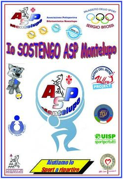Aiutiamo lo Sport a ripartire - ASP Montelupo