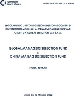 GLOBAL MANAGERS SELECTION FUND CHINA MANAGERS SELECTION FUND - Ceresio Investors