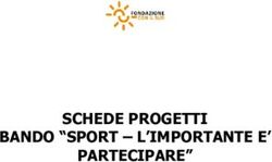 SCHEDE PROGETTI BANDO "SPORT - L'IMPORTANTE E' PARTECIPARE" - Fondazione Con il Sud