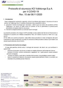 Protocollo di sicurezza ACI Vallelunga S.p.A. per il COVID-19 Rev. 15 del 06/11/2020
