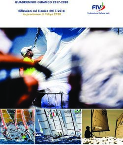 QUADRIENNIO OLIMPICO 2017-2020 - Riflessioni sul biennio 2017-2018 in previsione di Tokyo 2020