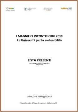 LISTA PRESENTI I MAGNIFICI INCONTRI CRUI 2019 - Le Università per la sostenibilità
